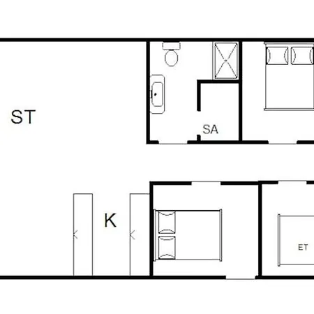 بيت للعطل Charming Sauna Cottage-by Traum Tarm